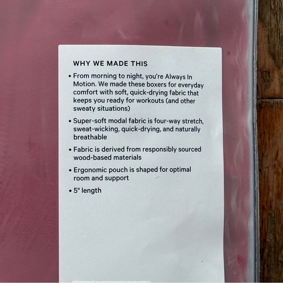 COPY - Lululemon Athletica Vibrant Boxers - Lunar New Year - Red Blue - Picture 3 of 4